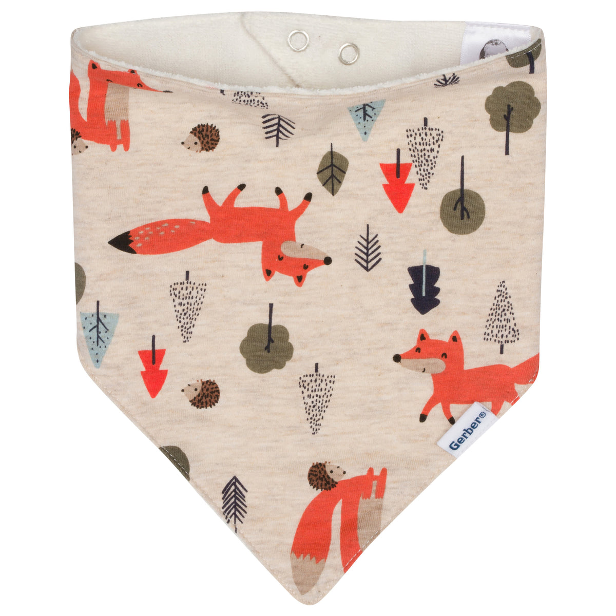 4-Pack Baby Boys Fox Bandana Bibs, view 2