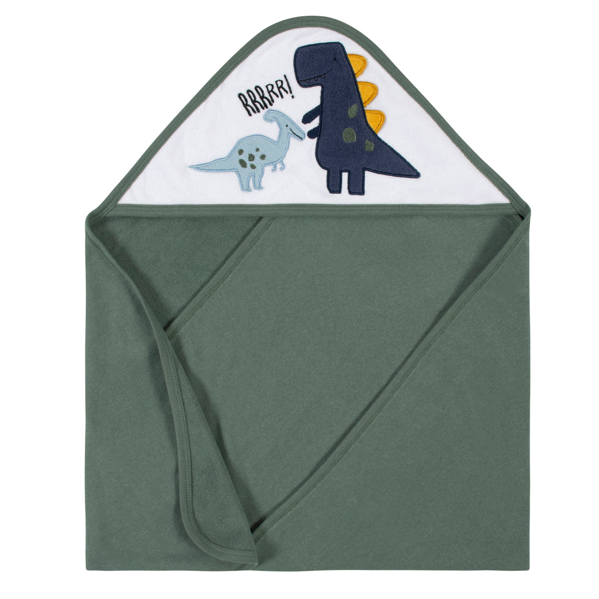 2-Pack Baby Boys Dino Hooded Towels, view 2