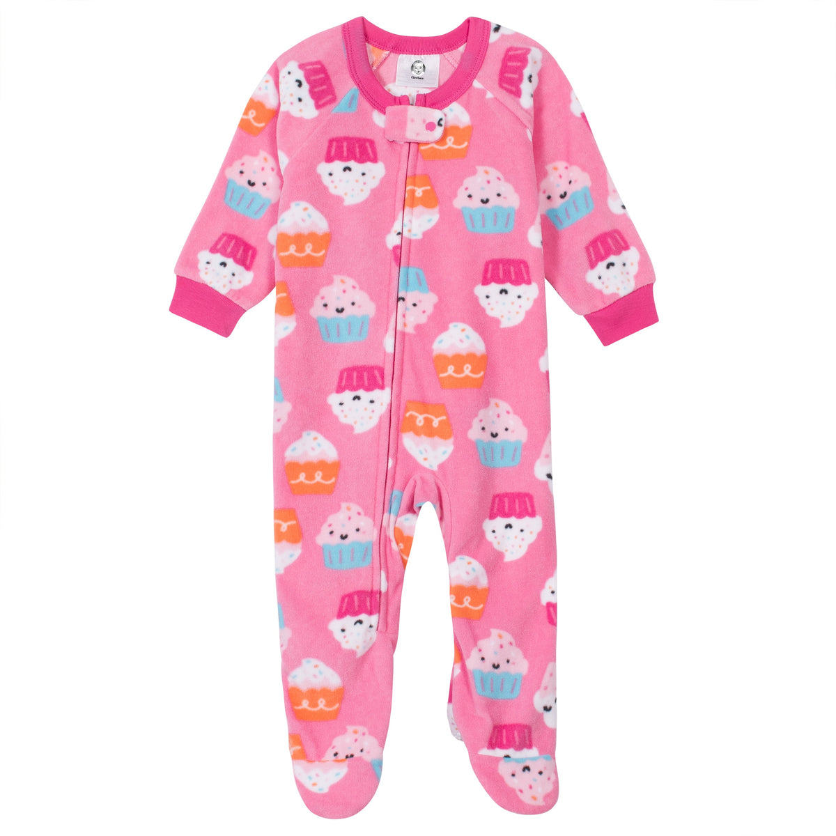 Baby Girls Cupcakes Fleece Pajama