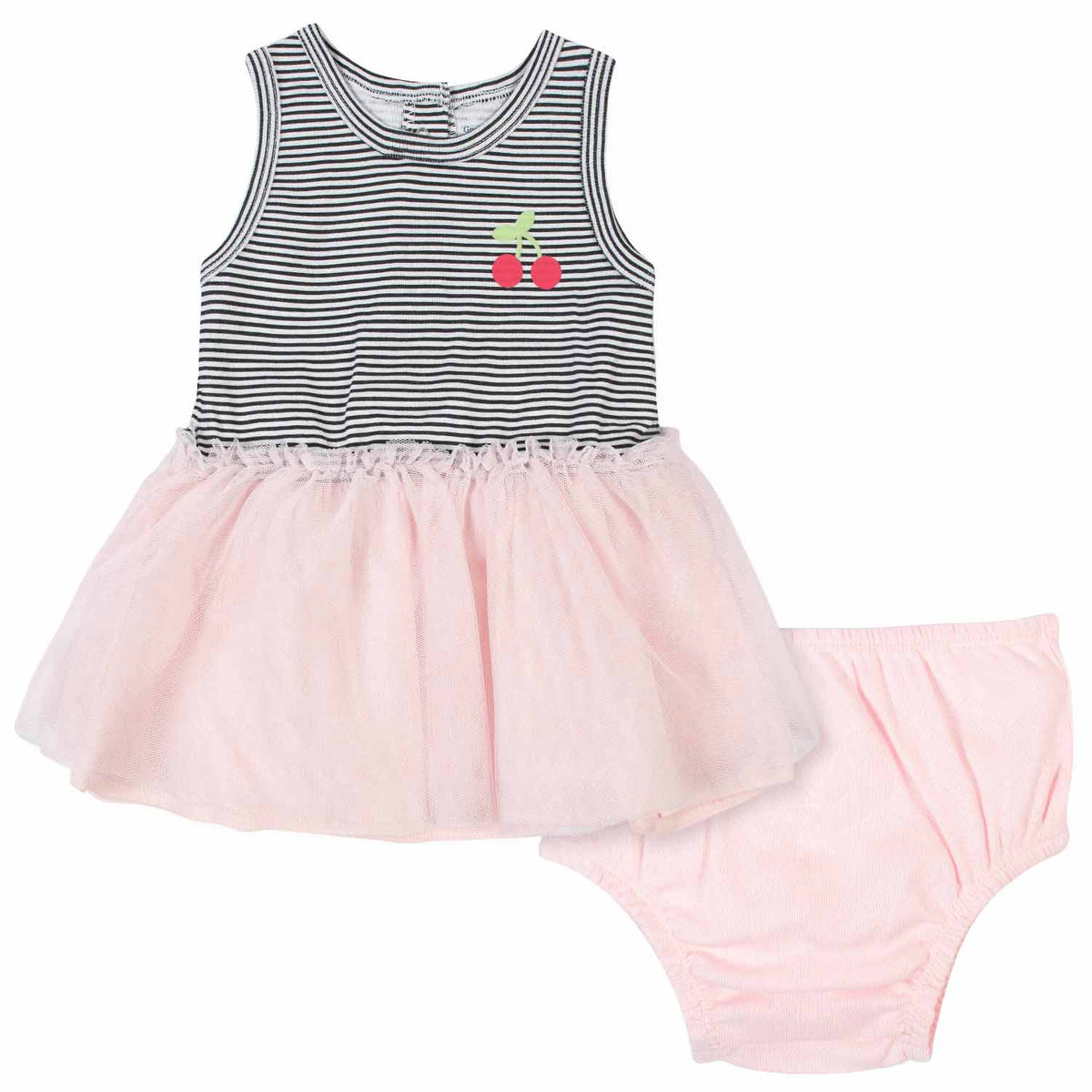 2-Piece Baby Girls Cherries Dress Set