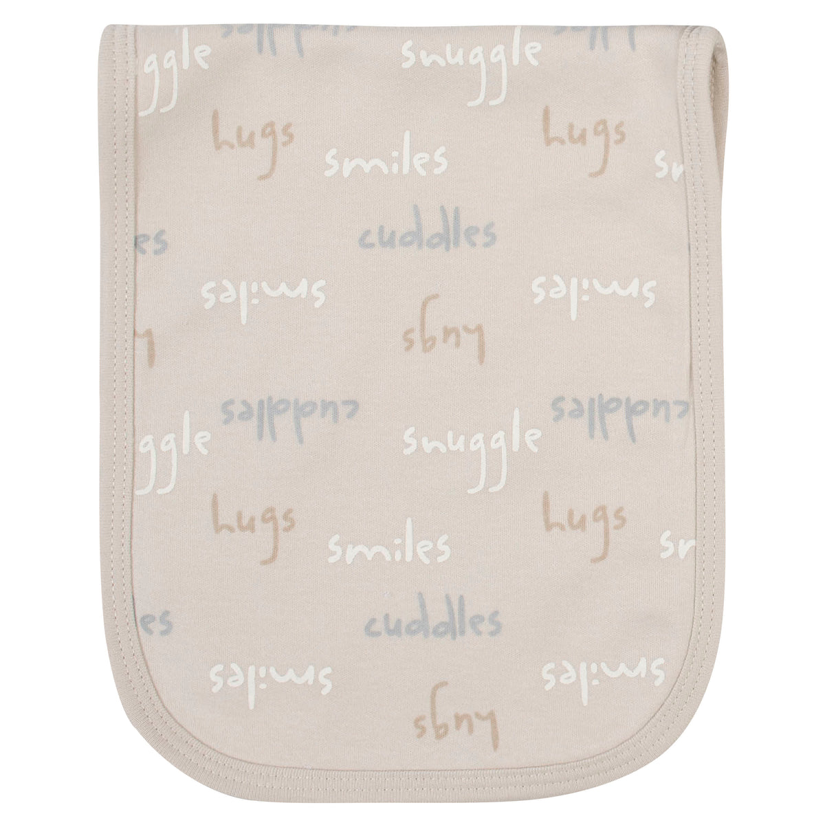 4-Pack Baby Neutral Safari Burp Cloths, view 4