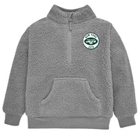 Infant & Toddler Boys Jets 1/4 Zip Sherpa Top