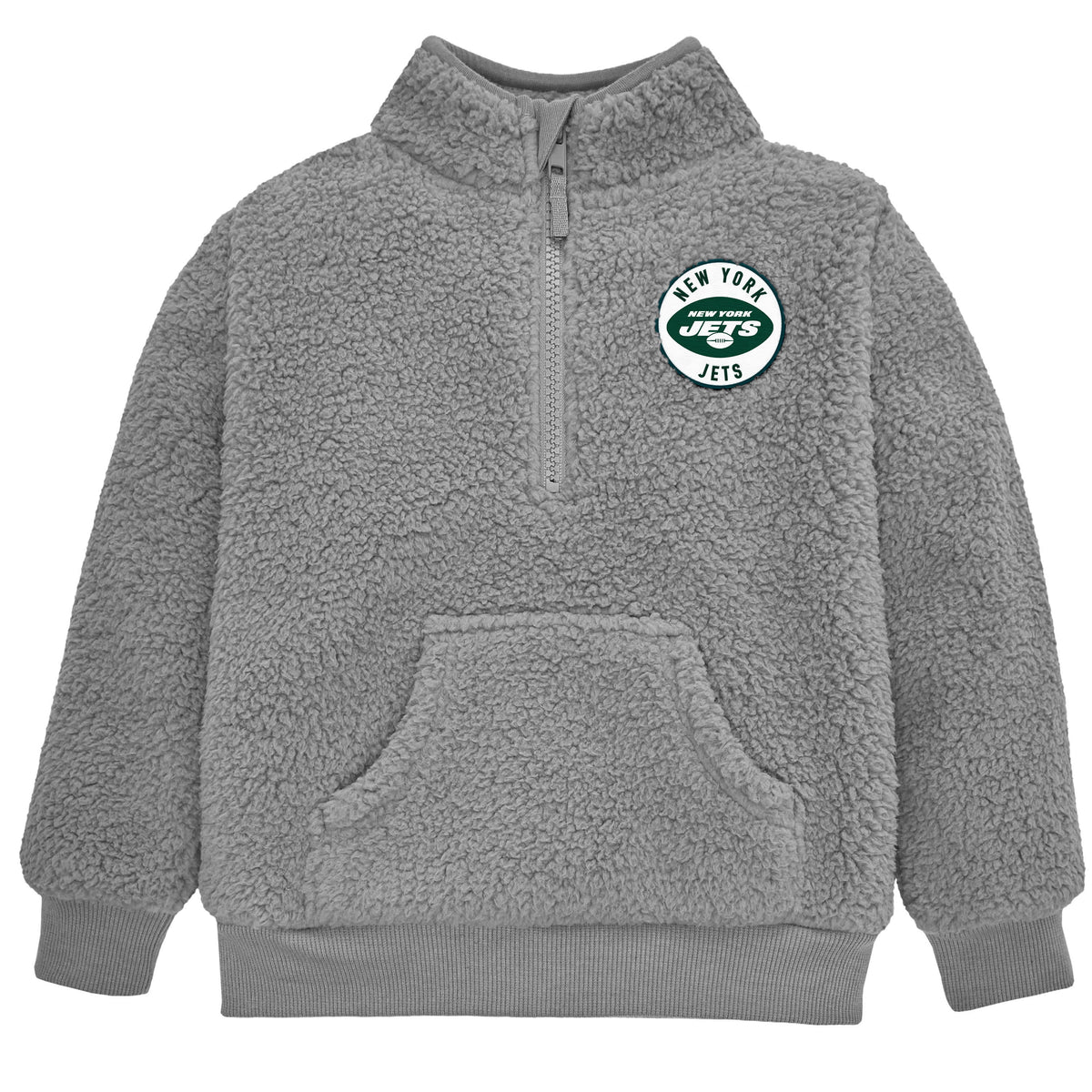 Infant & Toddler Boys Jets 1/4 Zip Sherpa Top