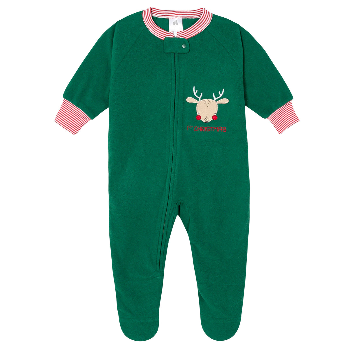 Baby Boys Reindeer Holiday Blanket Sleeper