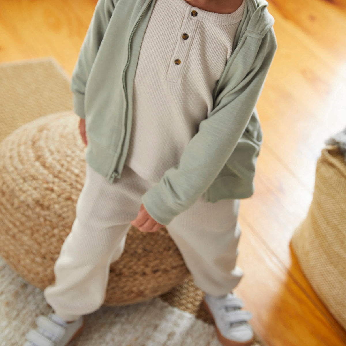 Modern Moments by Gerber 2-Pack Infant & Toddler Boys Seagrass & Pumice Stone Joggers, view 2