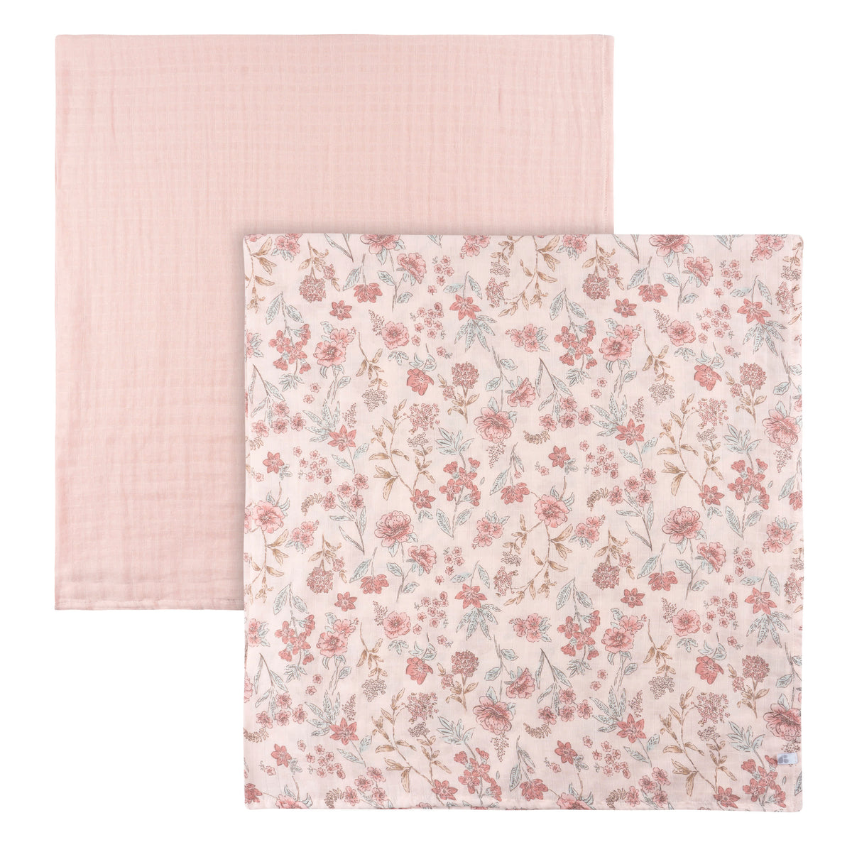 2-Pack Baby Girls Pink Swaddle Blanket