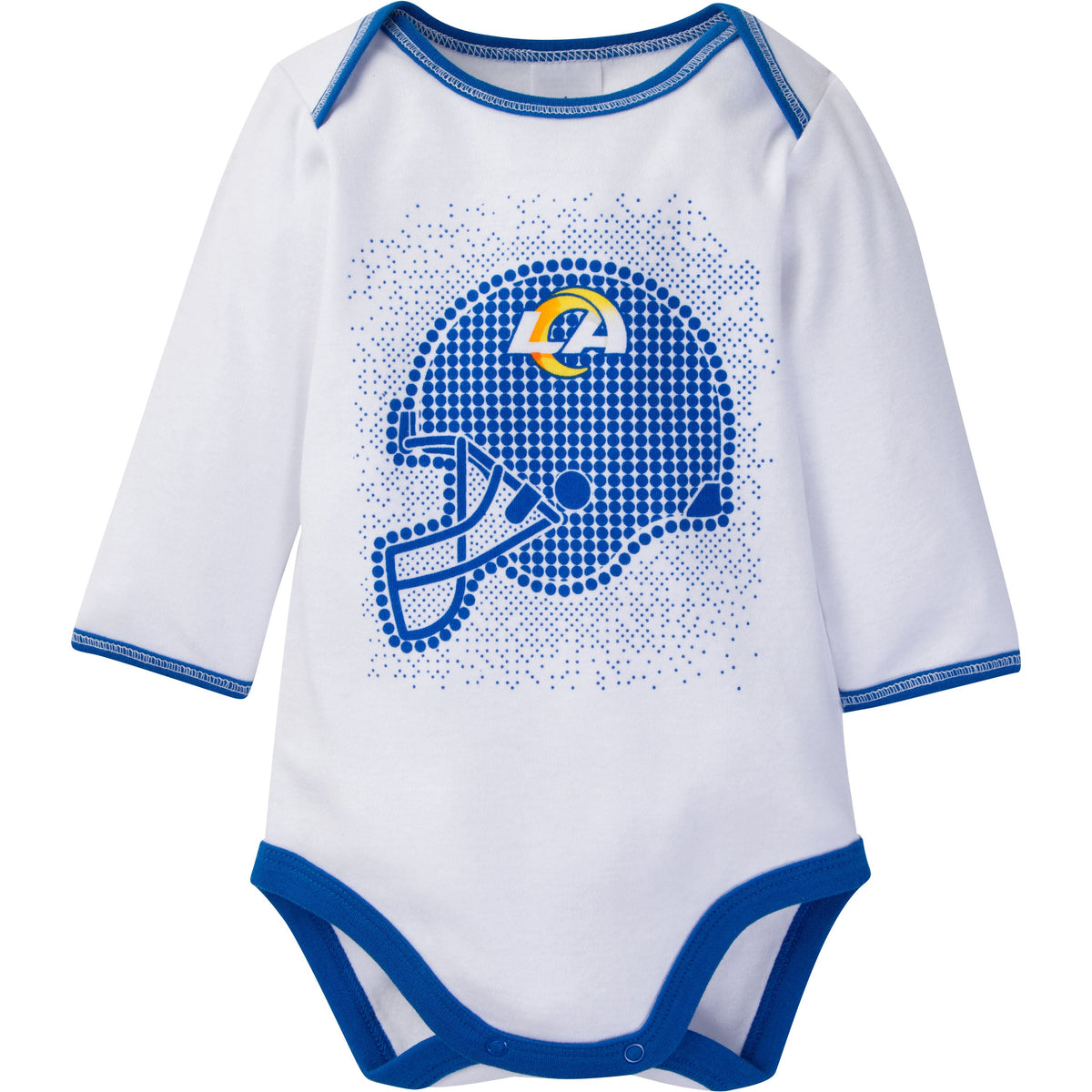 3-Piece Baby Boys Rams Bodysuit, Footed Pant, & Cap Set, view 2