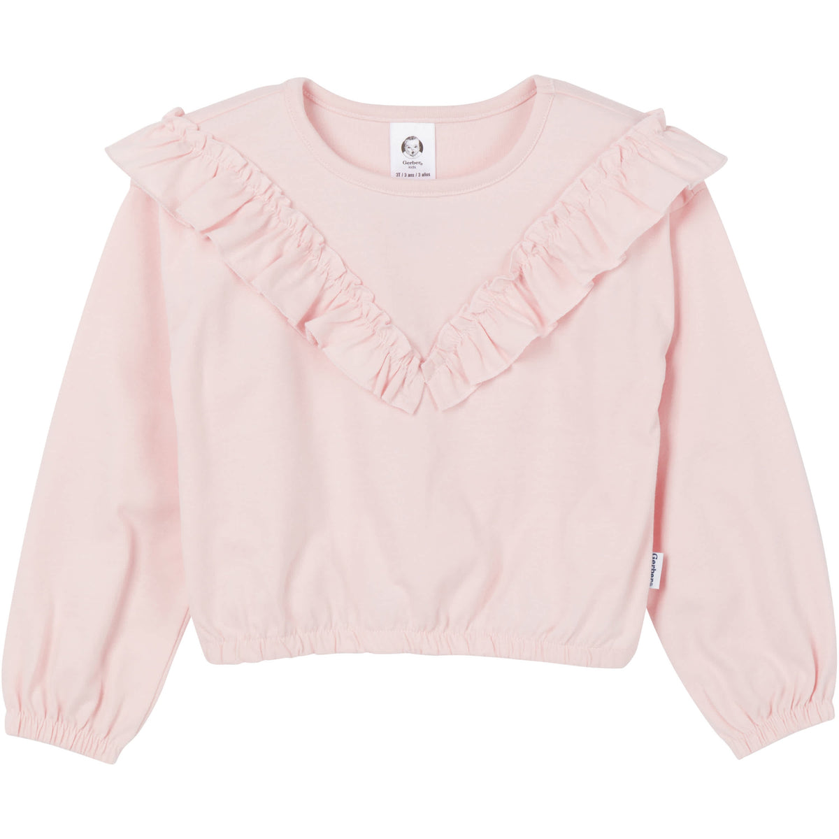 3-Piece Toddler Girls Pink/Brown Tops and Pants, view 2