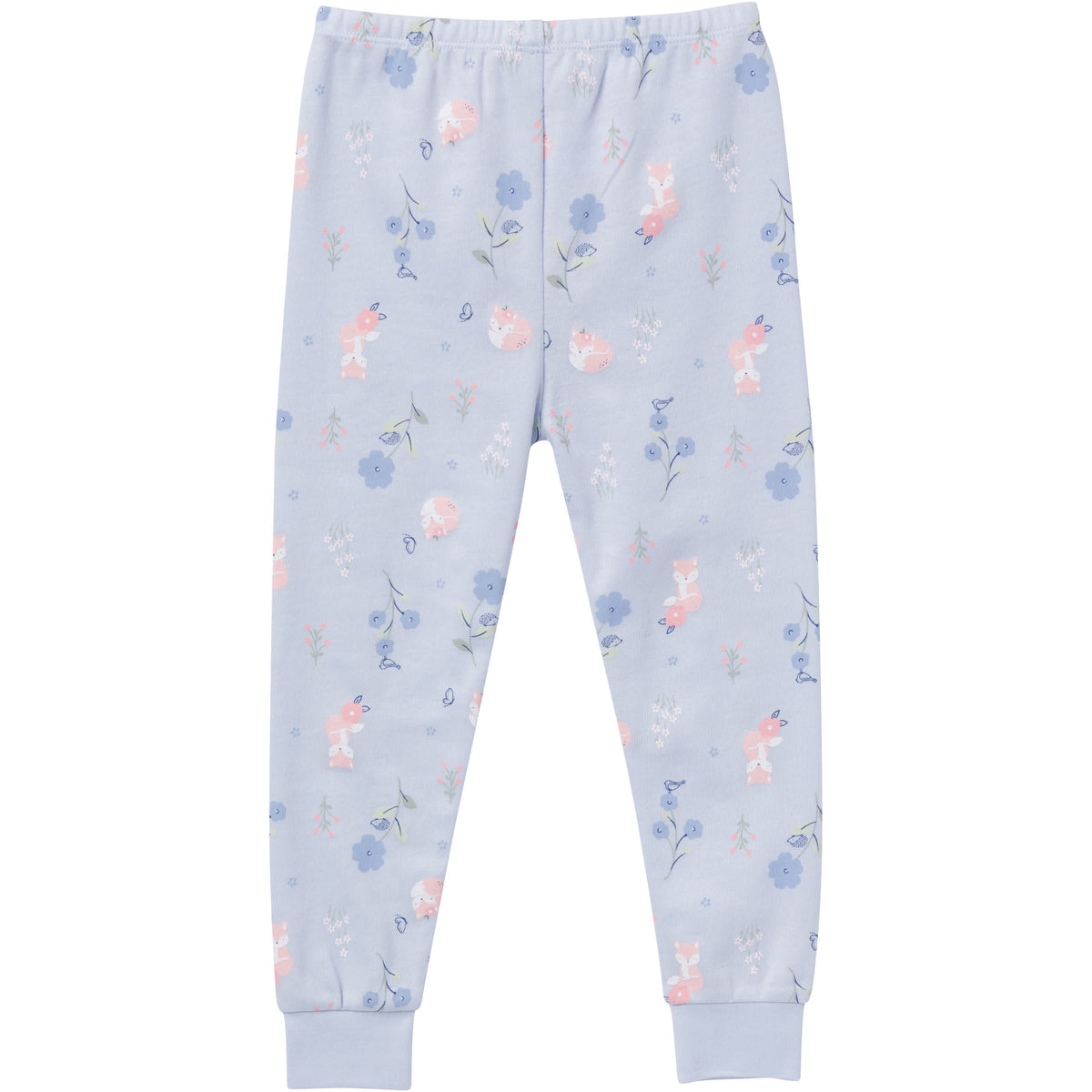 4-Piece Infant & Toddler Girls Fox Floral Pajamas Set, view 5
