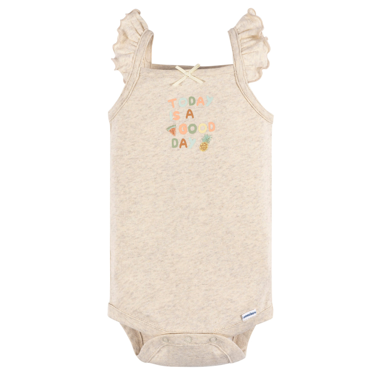 4-Pack Baby Girls Picnic Onesies Bodysuits, view 5