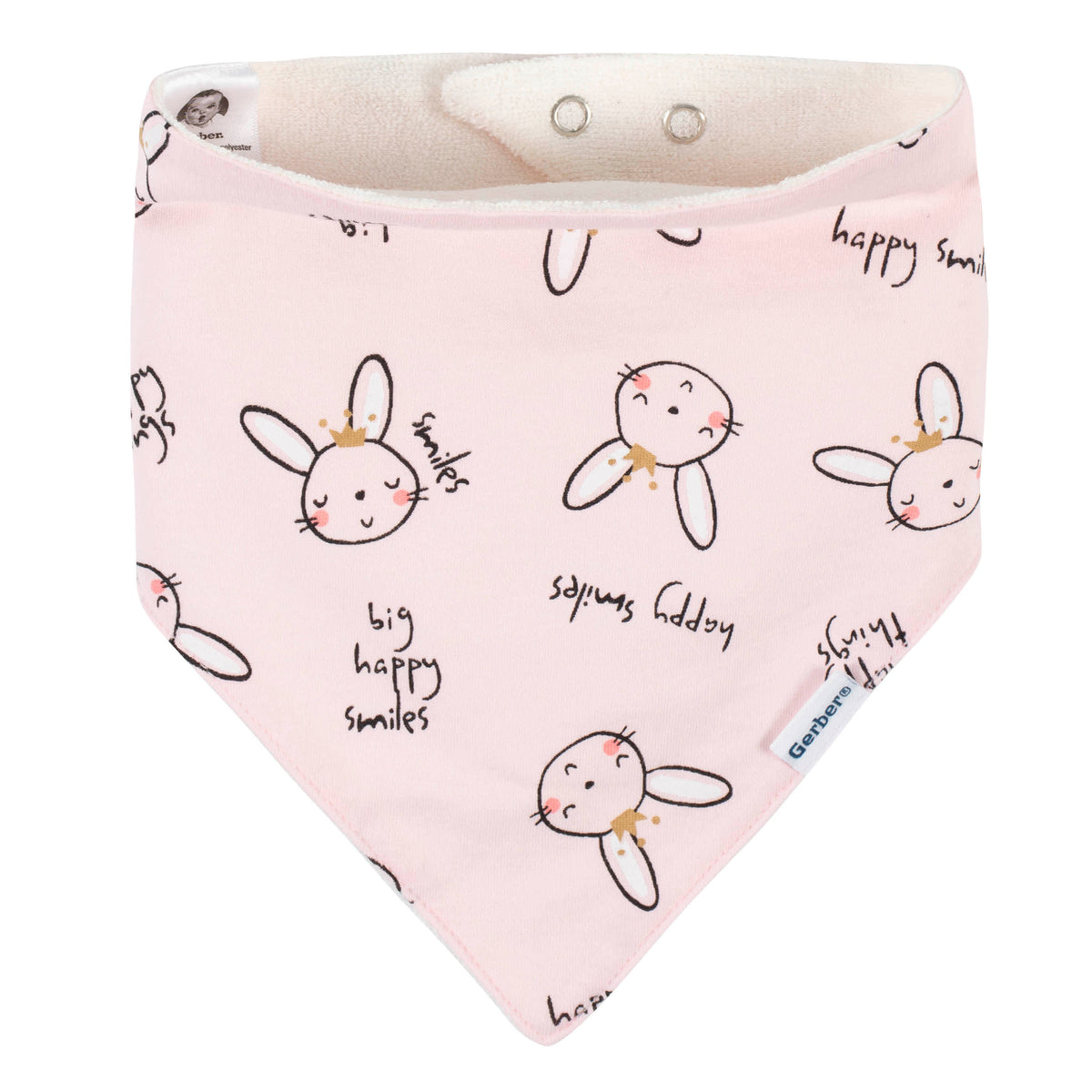 4-Pack Baby Girls Ballerina Bandana Bibs, view 5
