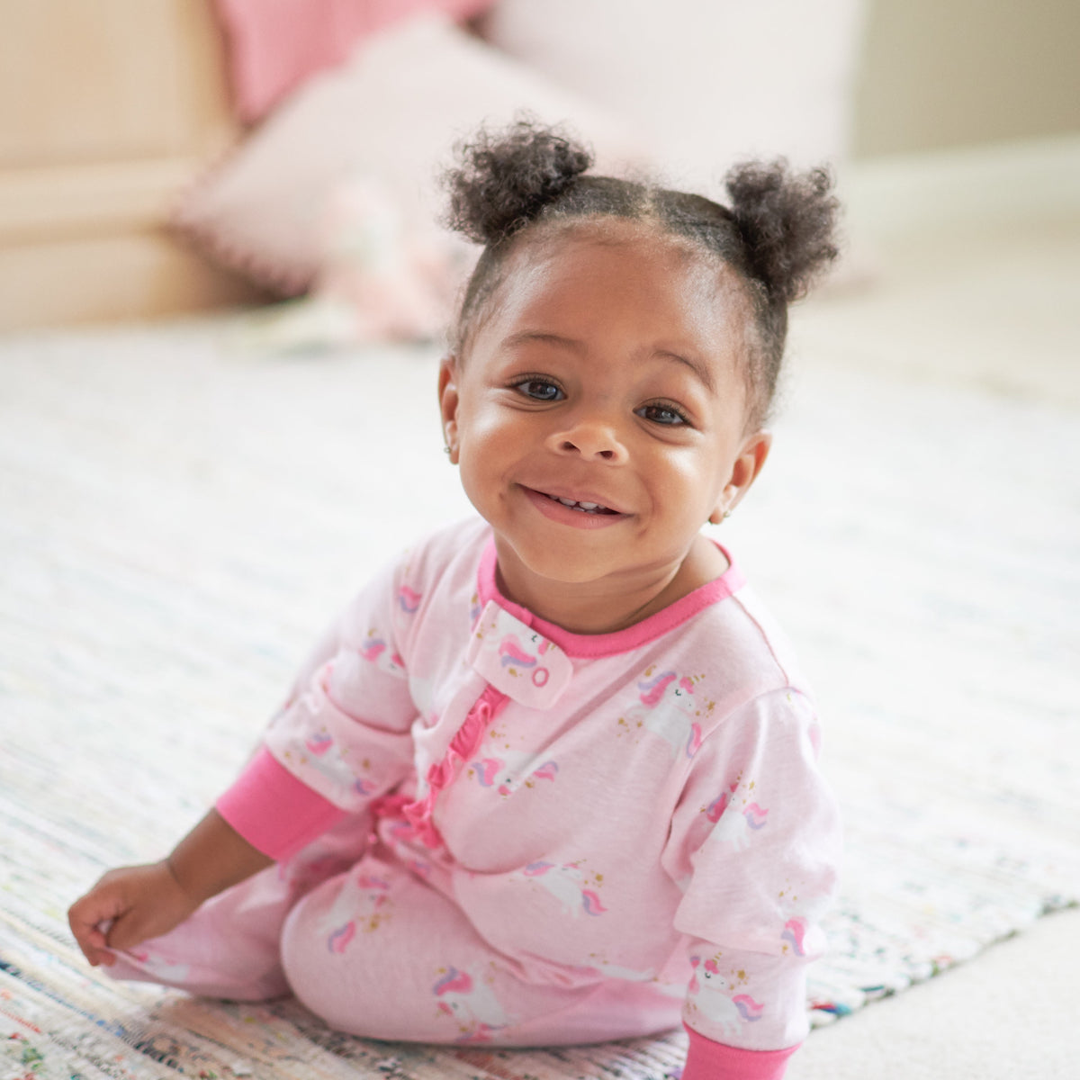 2-Pack Baby Girls Bunnies and Unicorns Sleep N' Plays, view 3