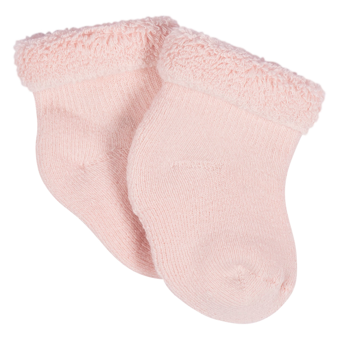 12-Pack Baby Girls Golden Floral Terry Wiggle Proof Socks, view 9