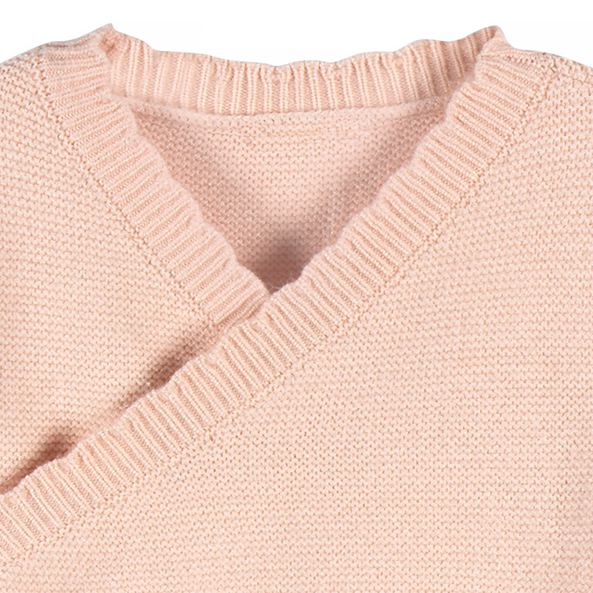 2-Piece Baby Girls Pink Sweater Knit Set, view 4