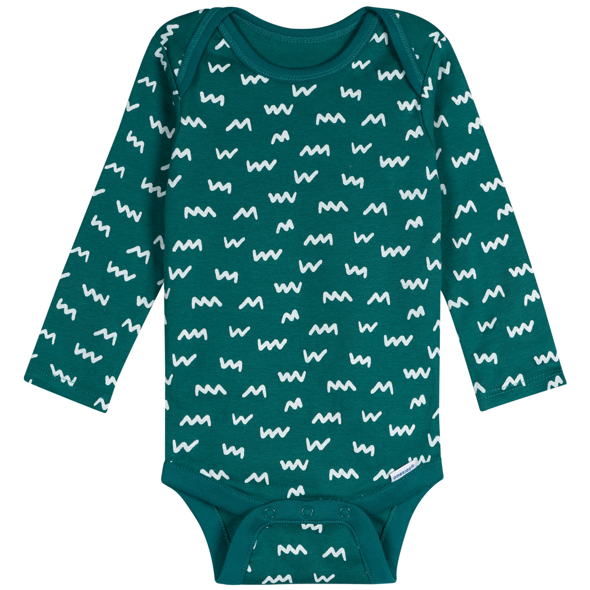 6-Pack Baby Boys Dinos Long Sleeve Onesies Bodysuits, view 5