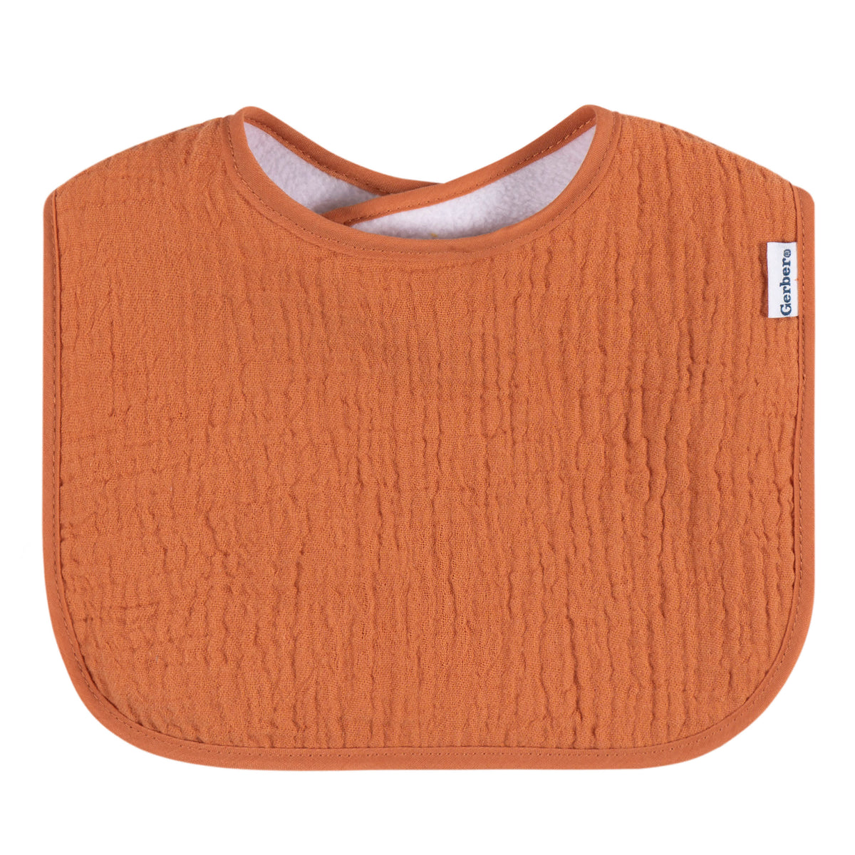 8-Pack Baby Neutral Multi Green Orange Drooling Bibs, view 3