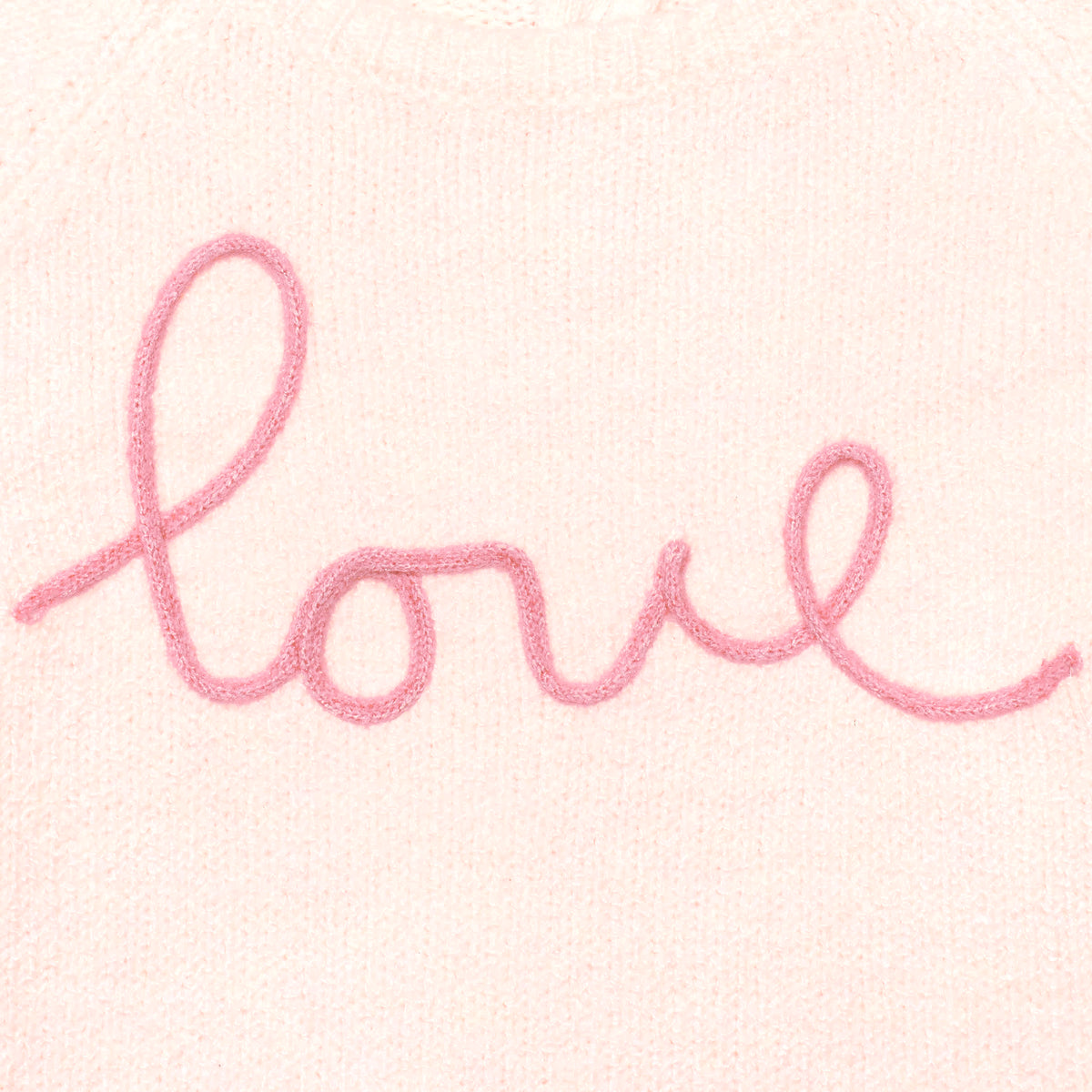 Infant & Toddler Girls Light Pink Sweater With Tulle Trim, view 4