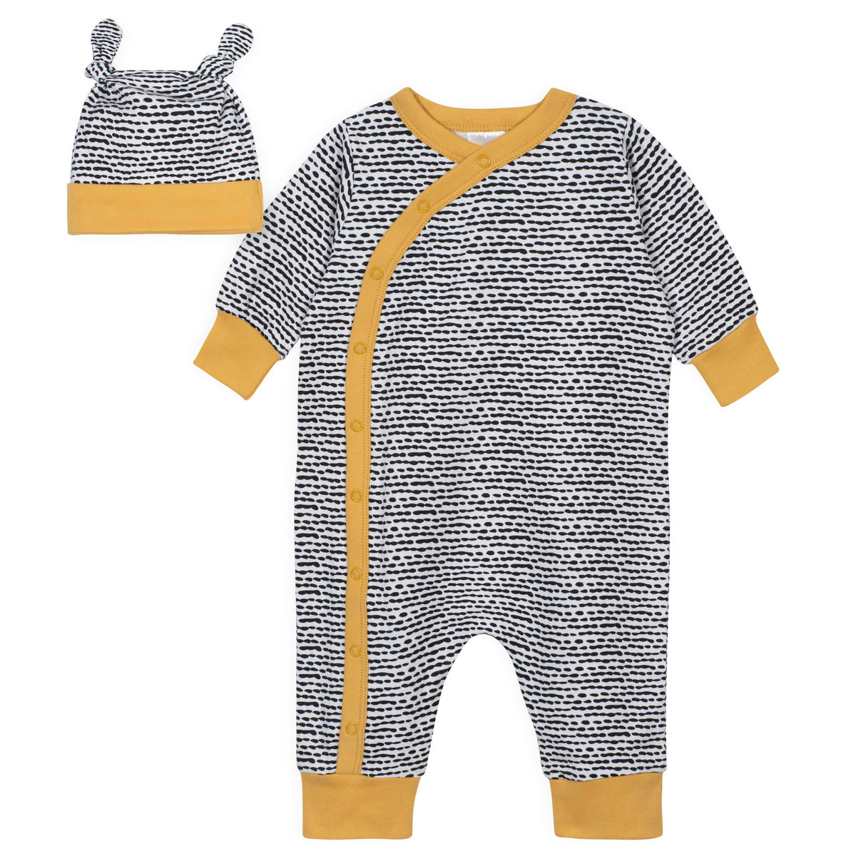 2-Piece Baby Boys Nature Coverall and Cap Set