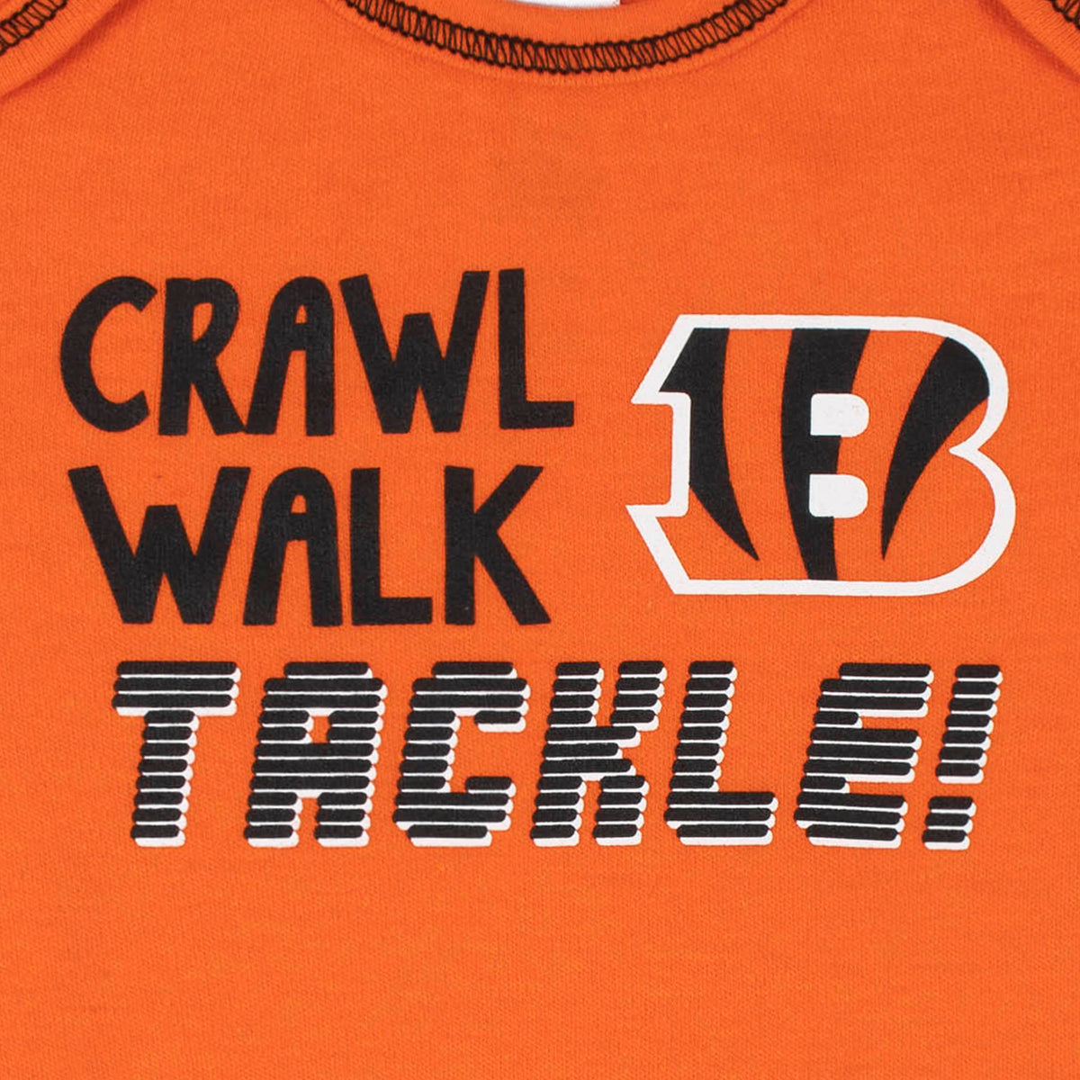 3-Pack Cincinatti Bengals Short Sleeve Bodysuits, view 2