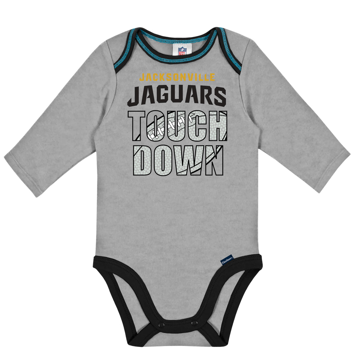 2-Pack Baby Boys Jaguars Long Sleeve Bodysuits, view 2