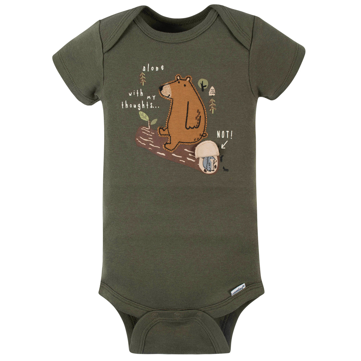 8-Pack Baby Boys Bear Short Sleeve Onesies Brand Bodysuits, view 2