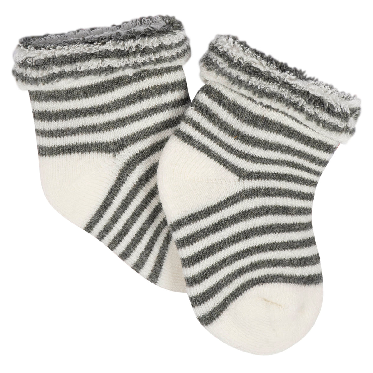 12-Pack Baby Neutral Southwest Terry Wiggle Proof Socks, view 4