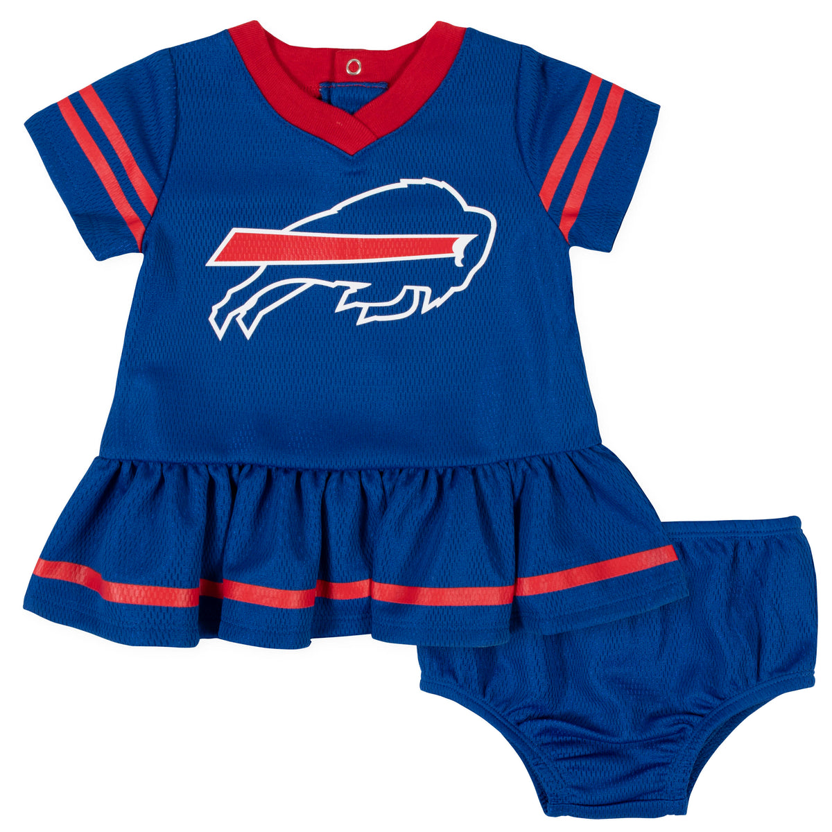 2-Piece Buffalo Bills Dress and Diaper Cover Set