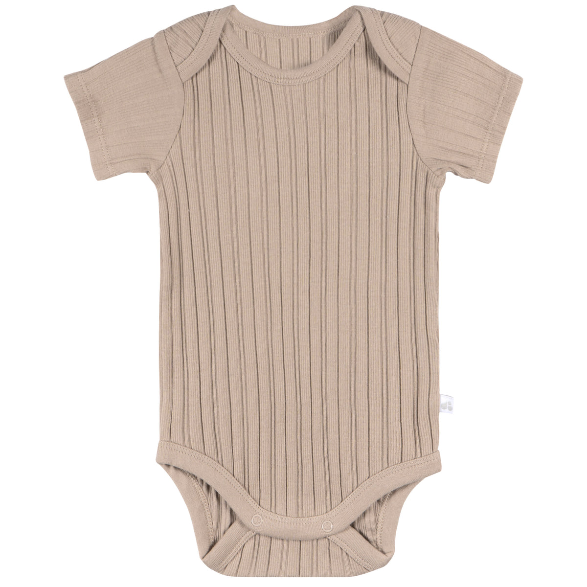 3-Piece Baby Neutral Tan/Brown Bodysuit Set, view 3