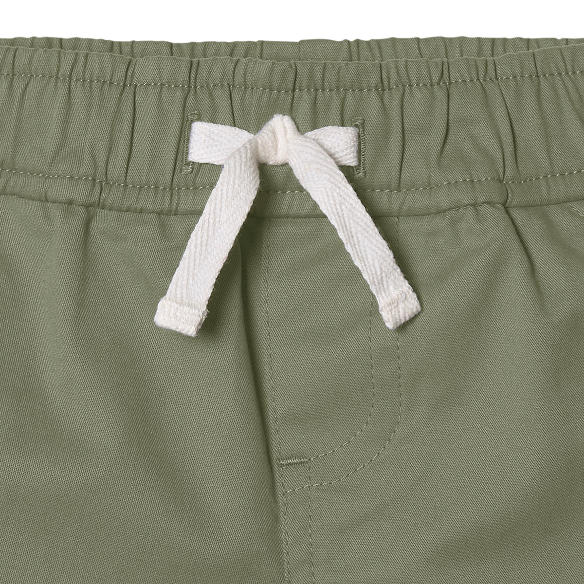 2-Pack Baby & Toddler Boys Olive and Dark Khaki Twill Shorts, view 3