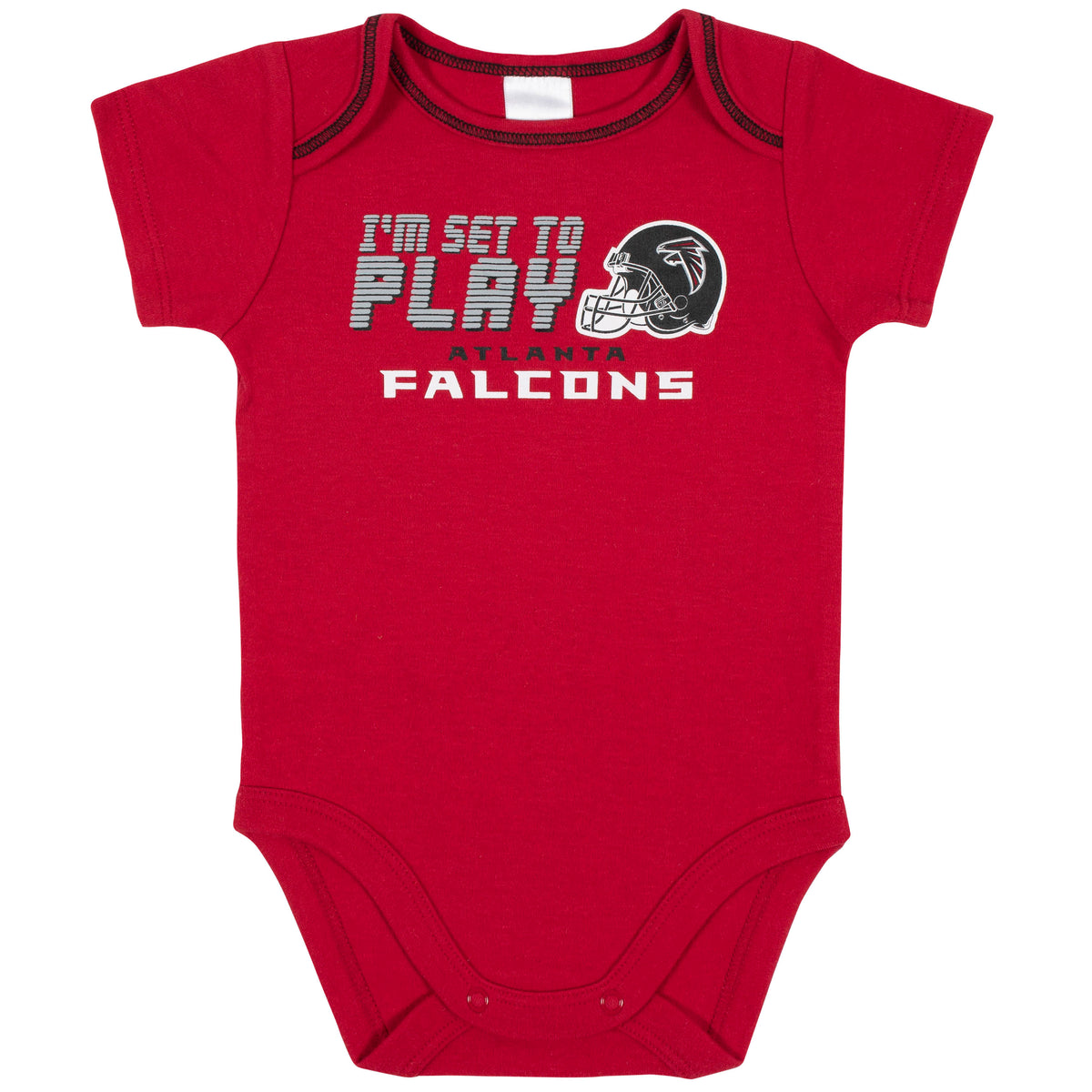 3-Piece Baby Boys Falcons Bodysuit, Sleep 'N Play, & Cap Set, view 2