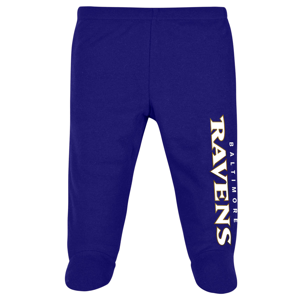3-Piece Baby Boys Ravens Bodysuit, Footed Pant, & Cap Set, view 4