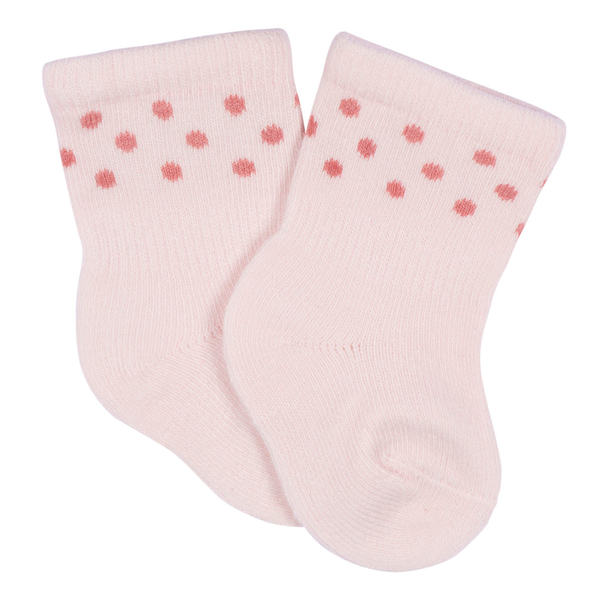 6-Pack Baby Girls Appley Sweet Wiggle Proof Socks, view 3
