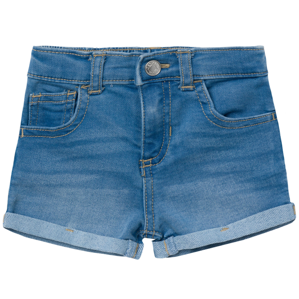 Baby & Toddler Neutral Light Wash Cuffed Denim Shorts