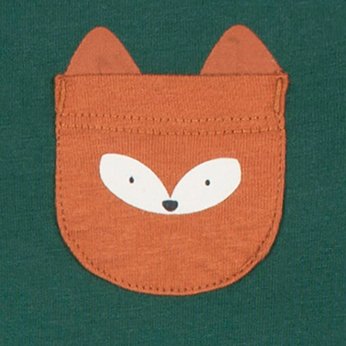2-Pack Baby Boys Green Fox Rompers, view 3