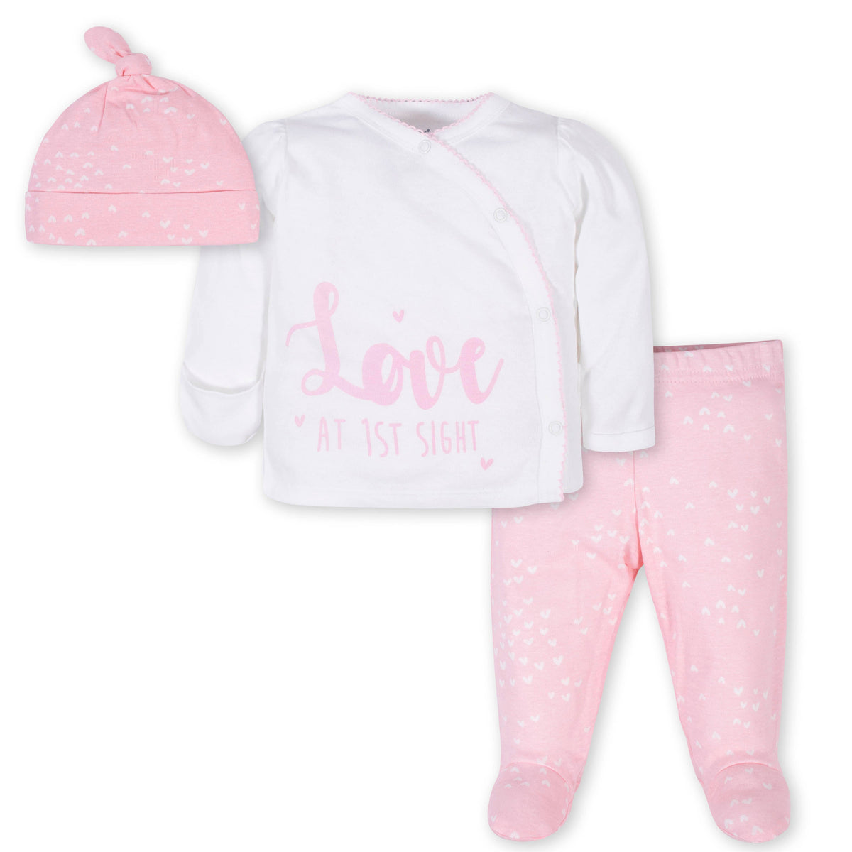 3-Piece Baby Girls Love Take Me Home Set