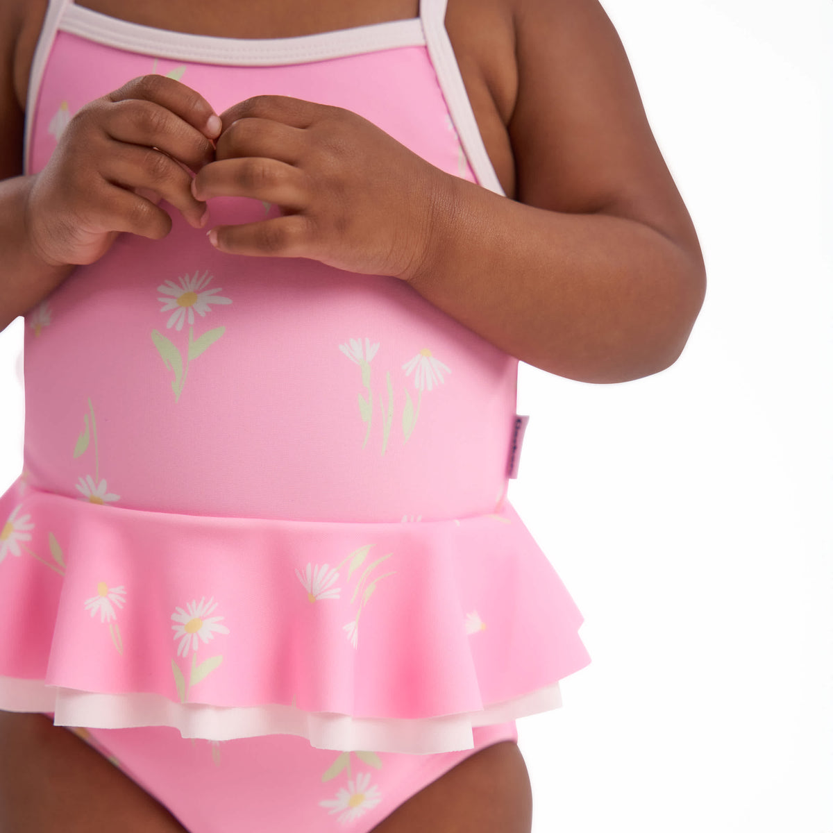 Baby Girls Daises Swimsuit, view 3