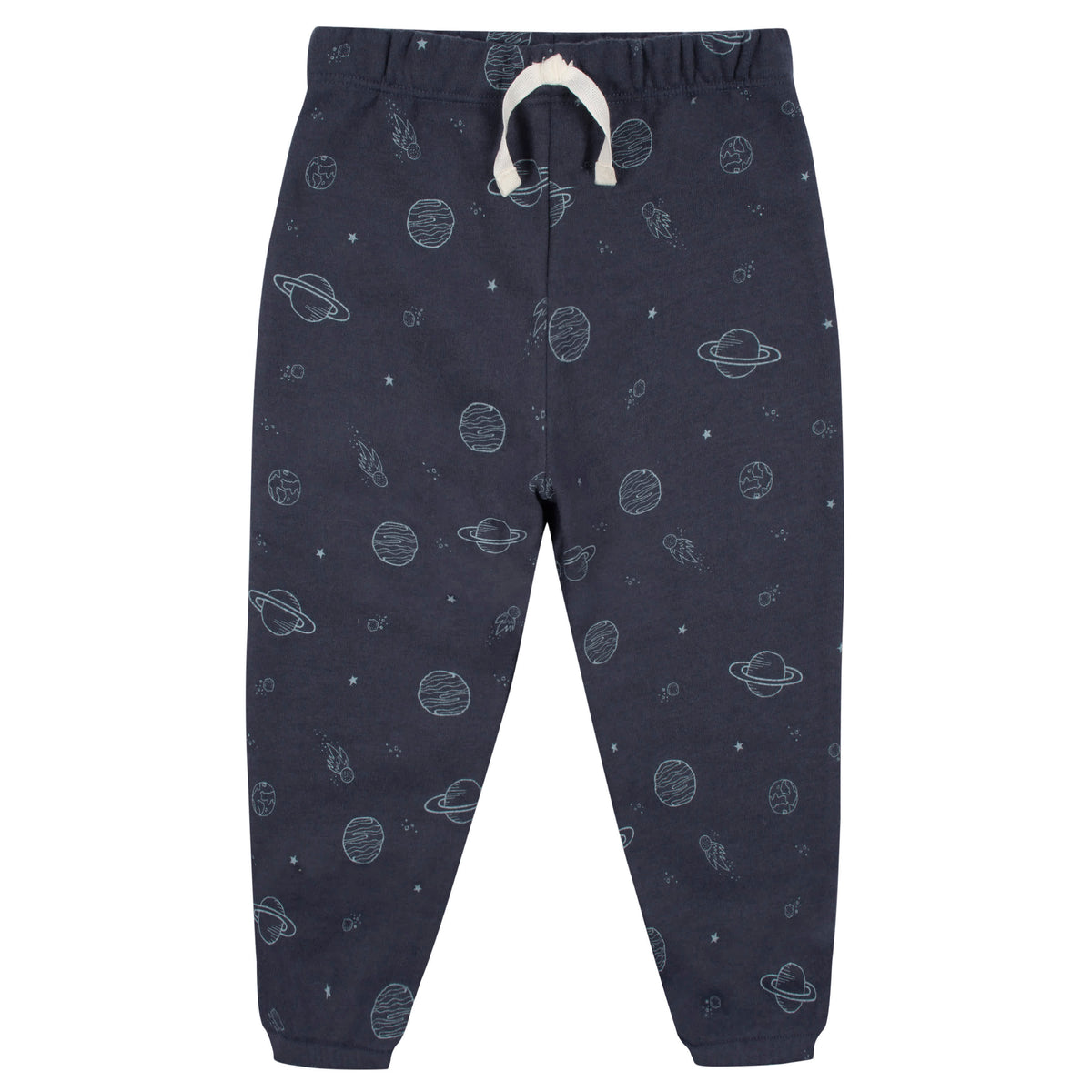 2-Piece Infant and Toddler Boys Navy Space Sweatshirt & Pant Set, view 5