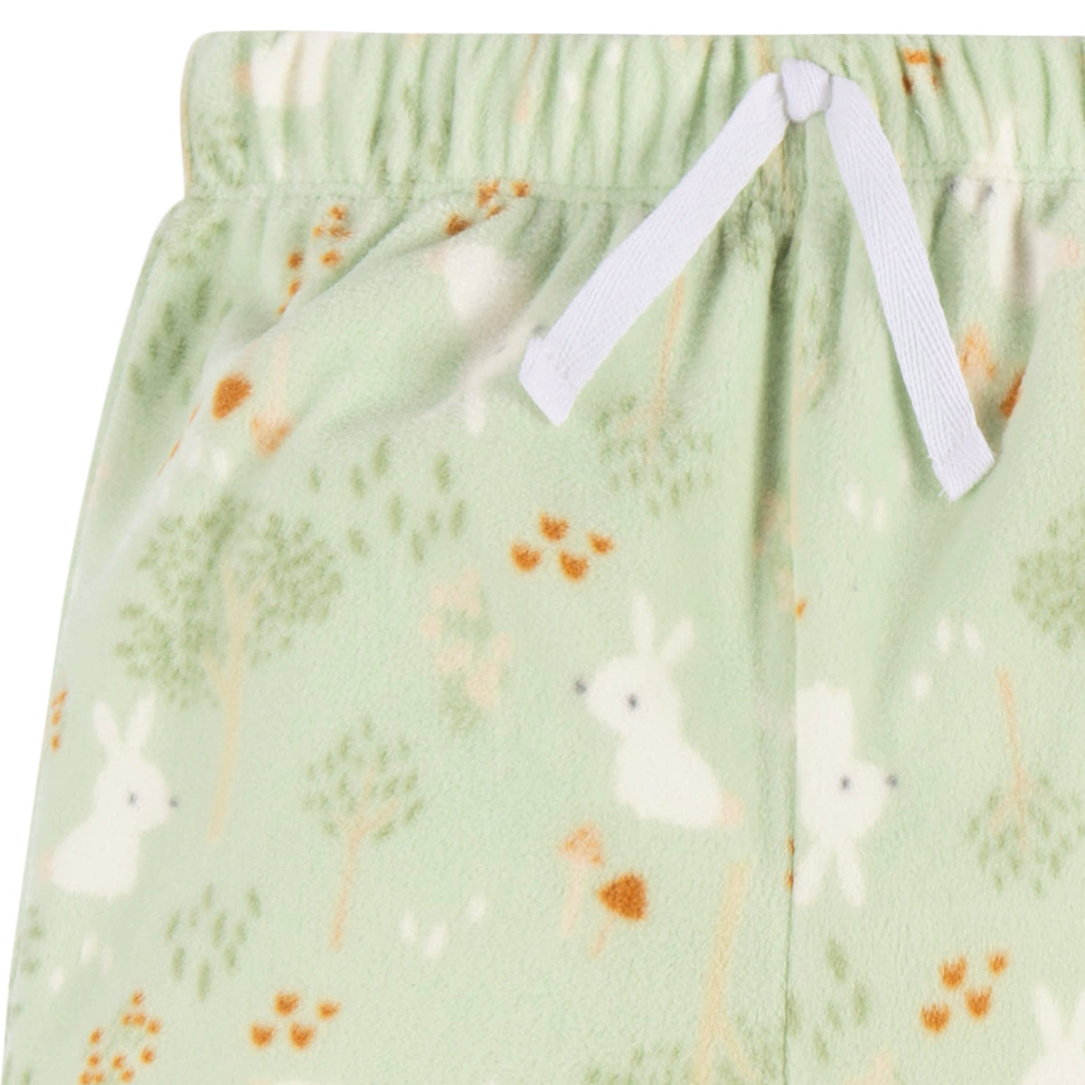 2-Piece Infant & Toddler Girls Green Forrest Fleece Pajamas, view 5