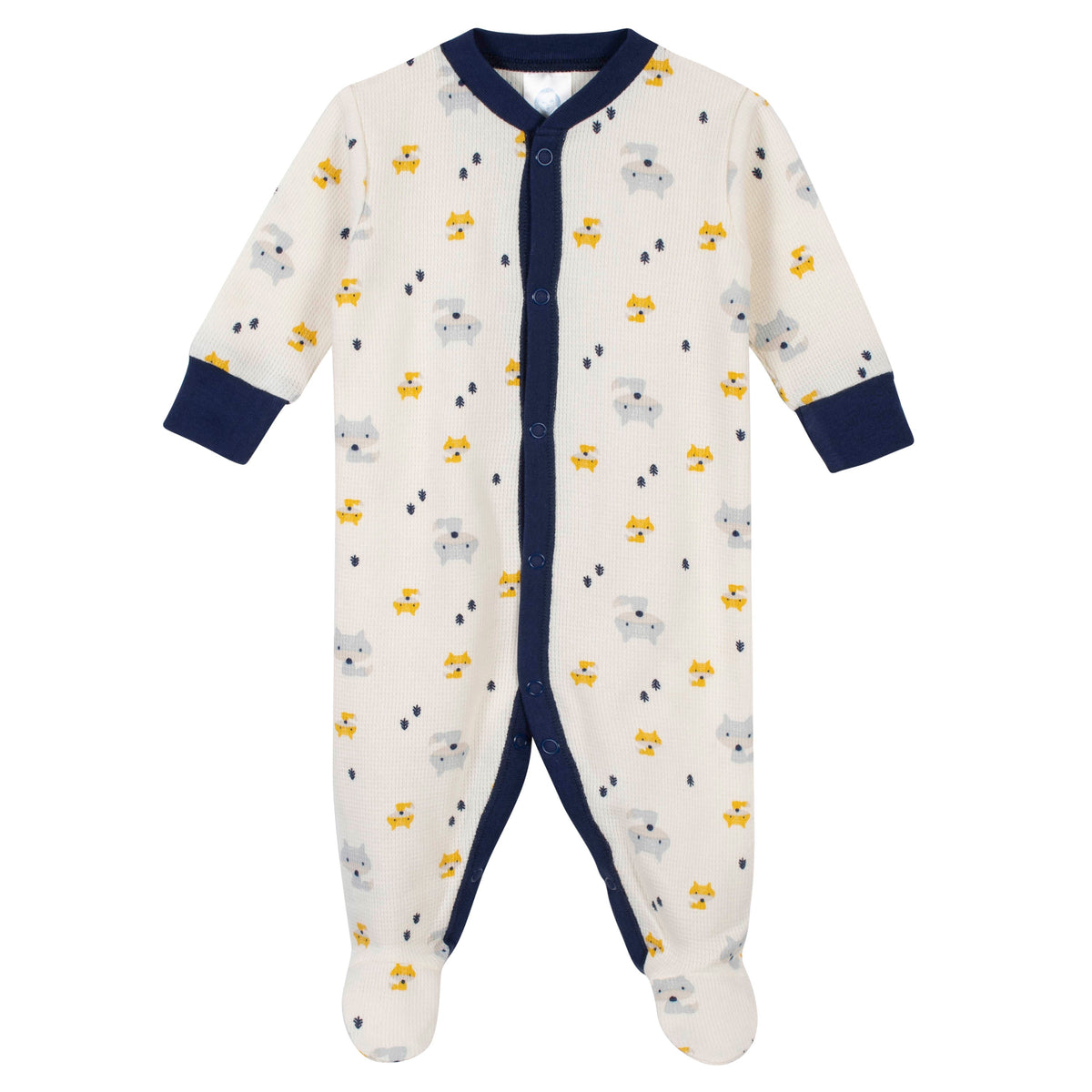 2-Pack Baby Boys Woodland Thermal Sleep N' Plays, view 2