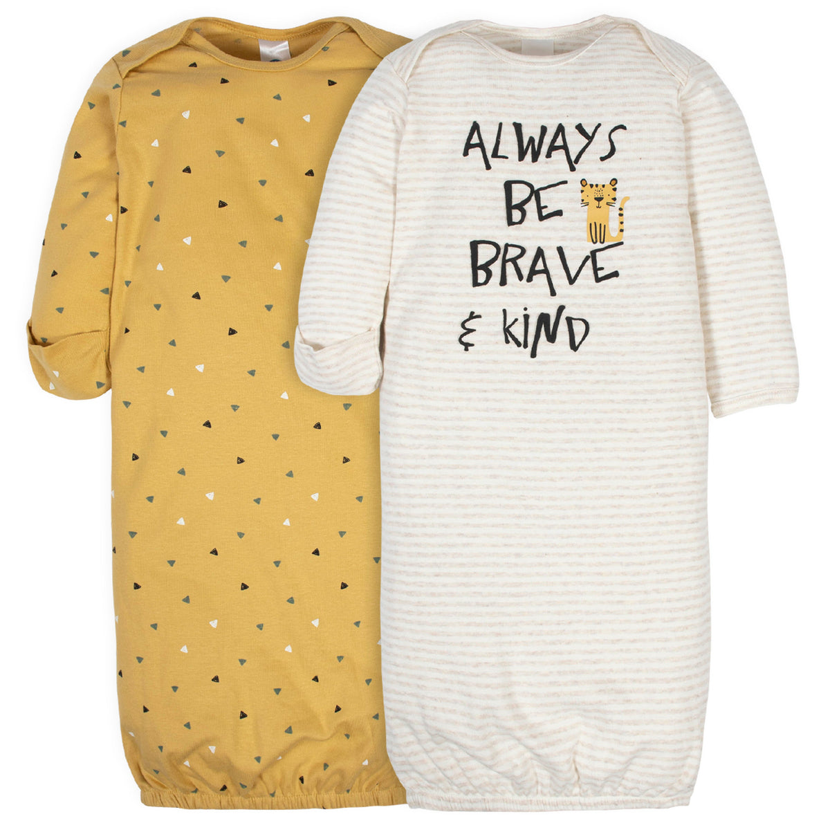 2-Pack Baby Boys Tiger Gowns