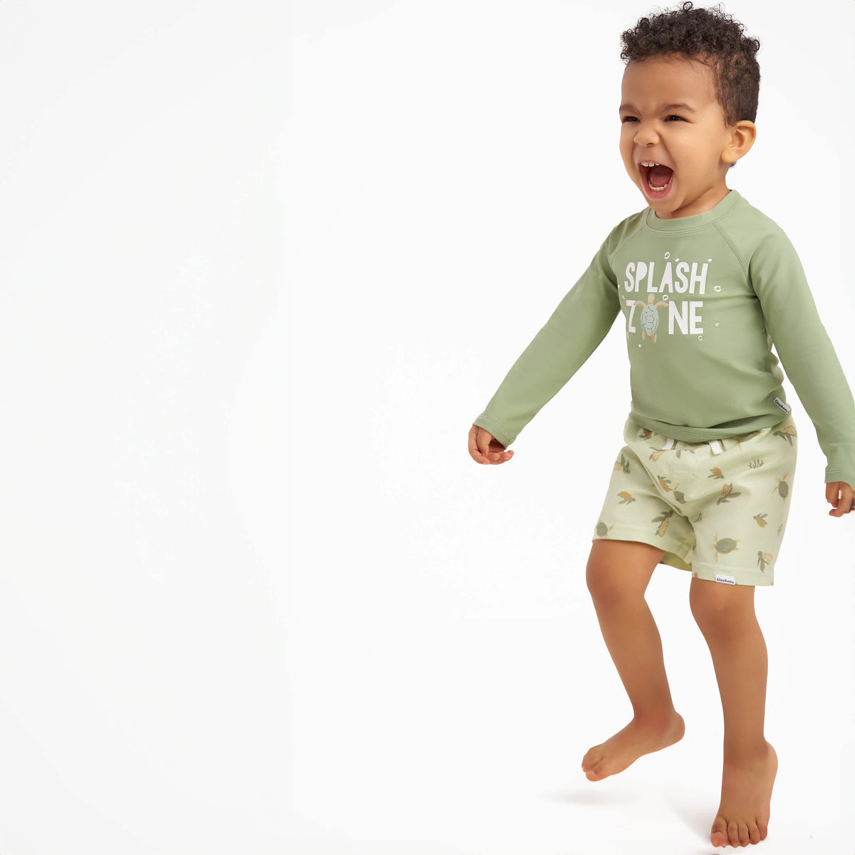 2-Piece Baby & Toddler Boys Turtles Rashguard Set, view 4
