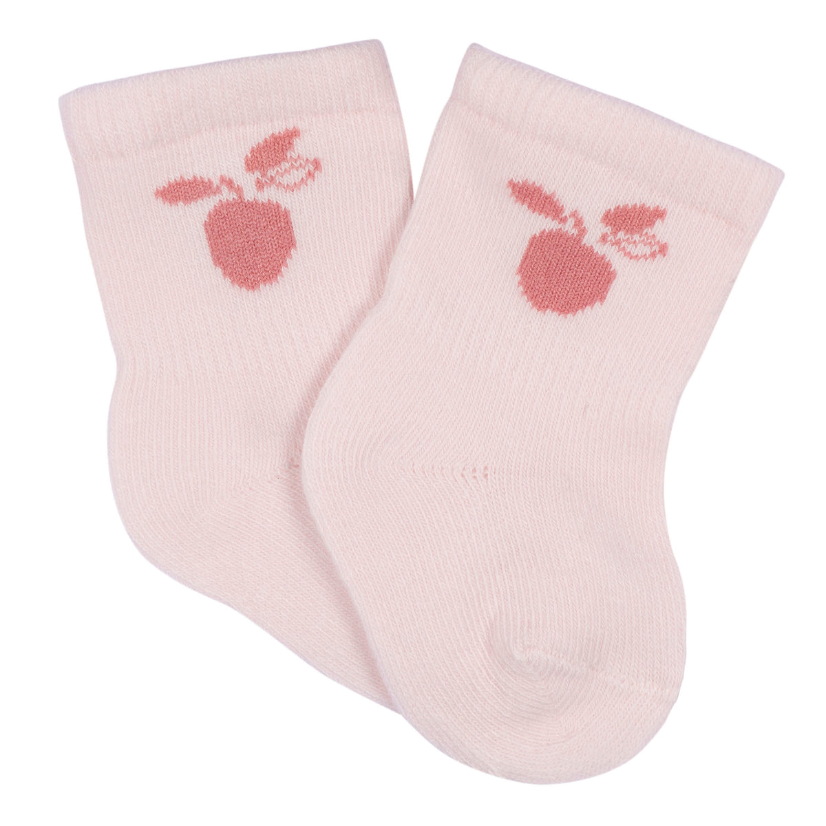 6-Pack Baby Girls Appley Sweet Wiggle Proof Socks, view 6