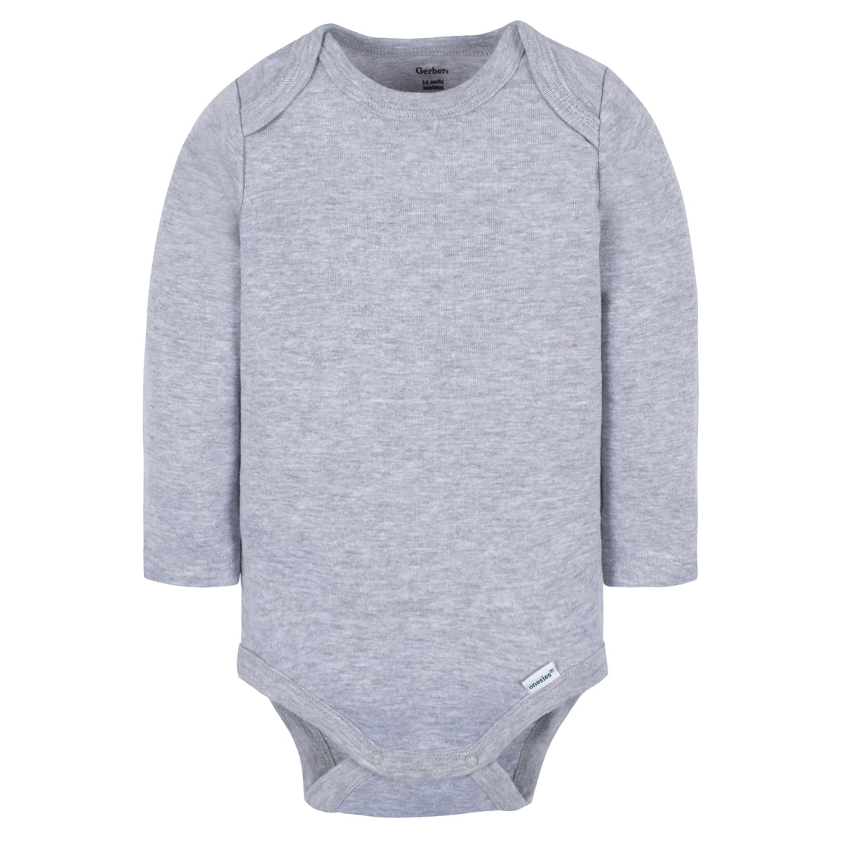 6-Pack Baby Neutral White, Gray, & Black Long Sleeve Onesies Bodysuits, view 4