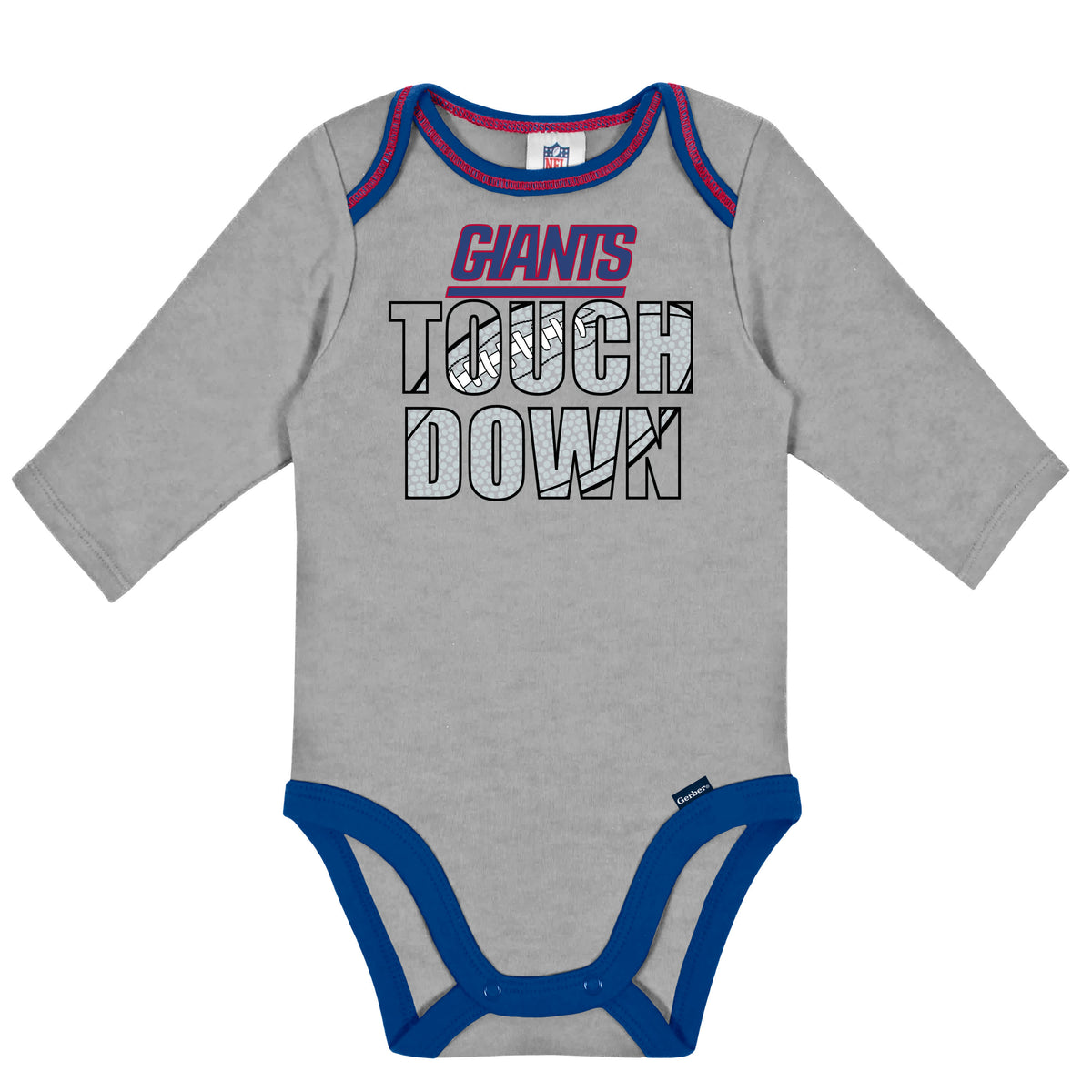2-Pack Baby Boys Giants Long Sleeve Bodysuits, view 3