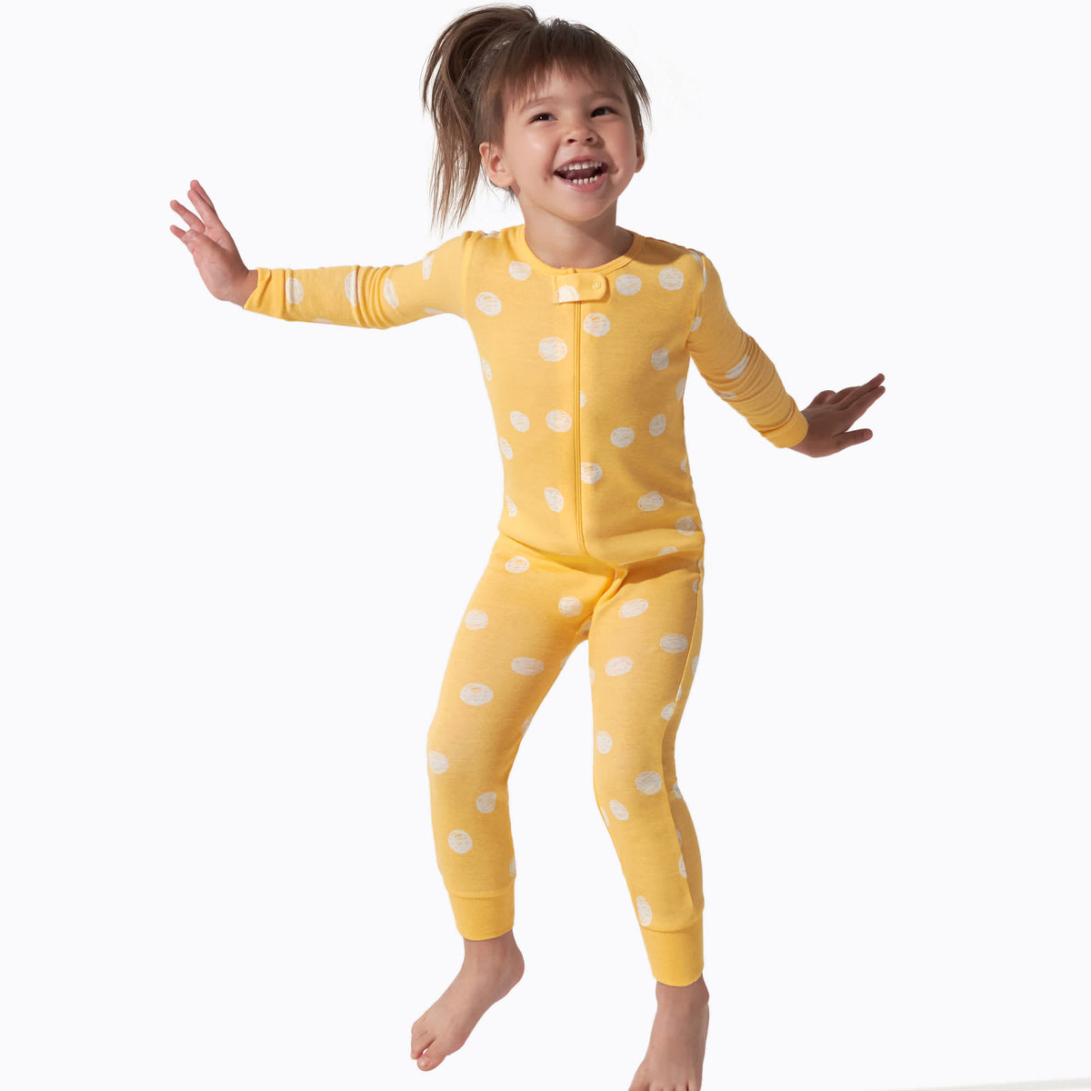 3-Pack Baby & Toddler Girls Floral Fox Snug Fit Footless Pajamas, view 3