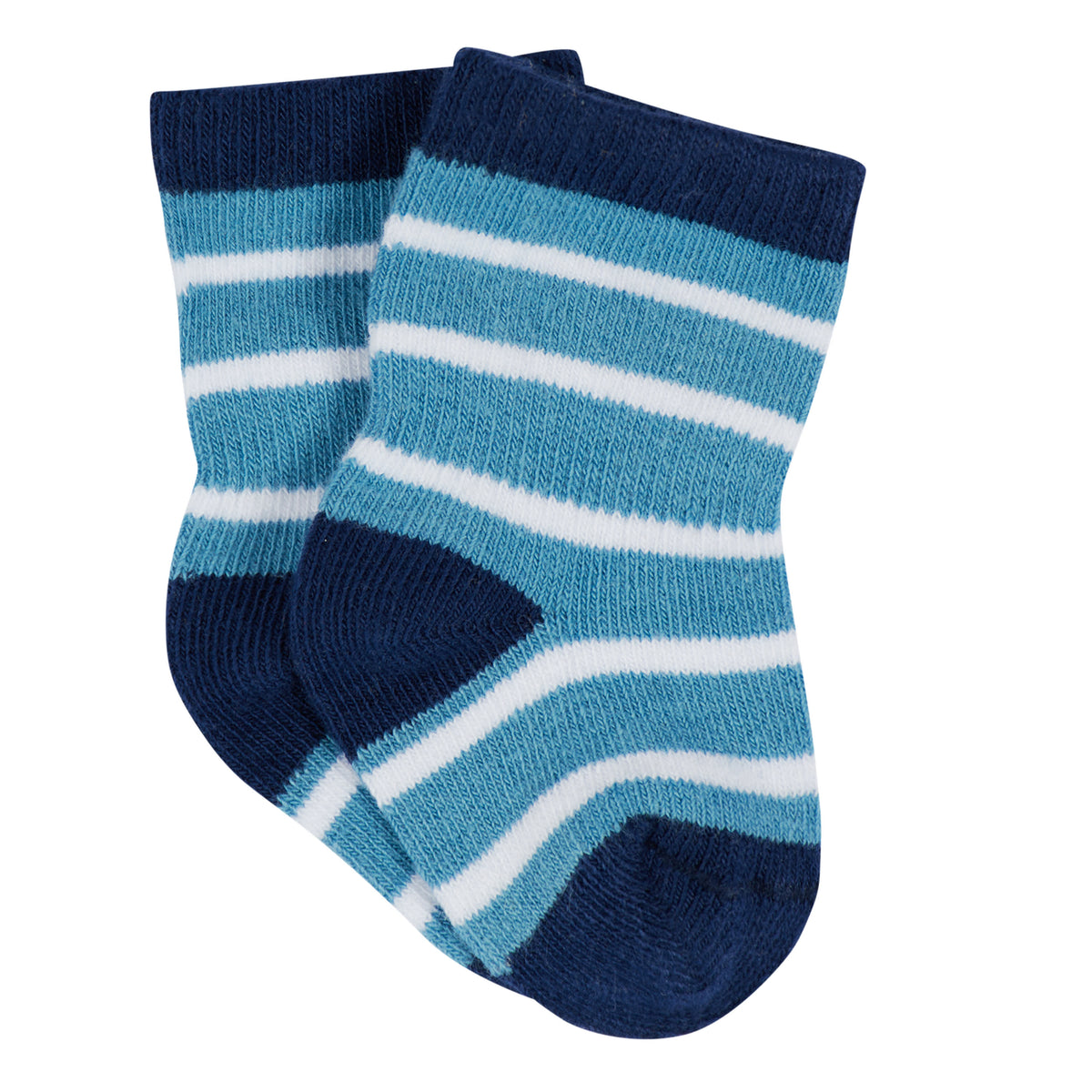 12-Pack Baby & Toddler Boys Construction Zone Jersey Crew Wiggle Proof Socks, view 4
