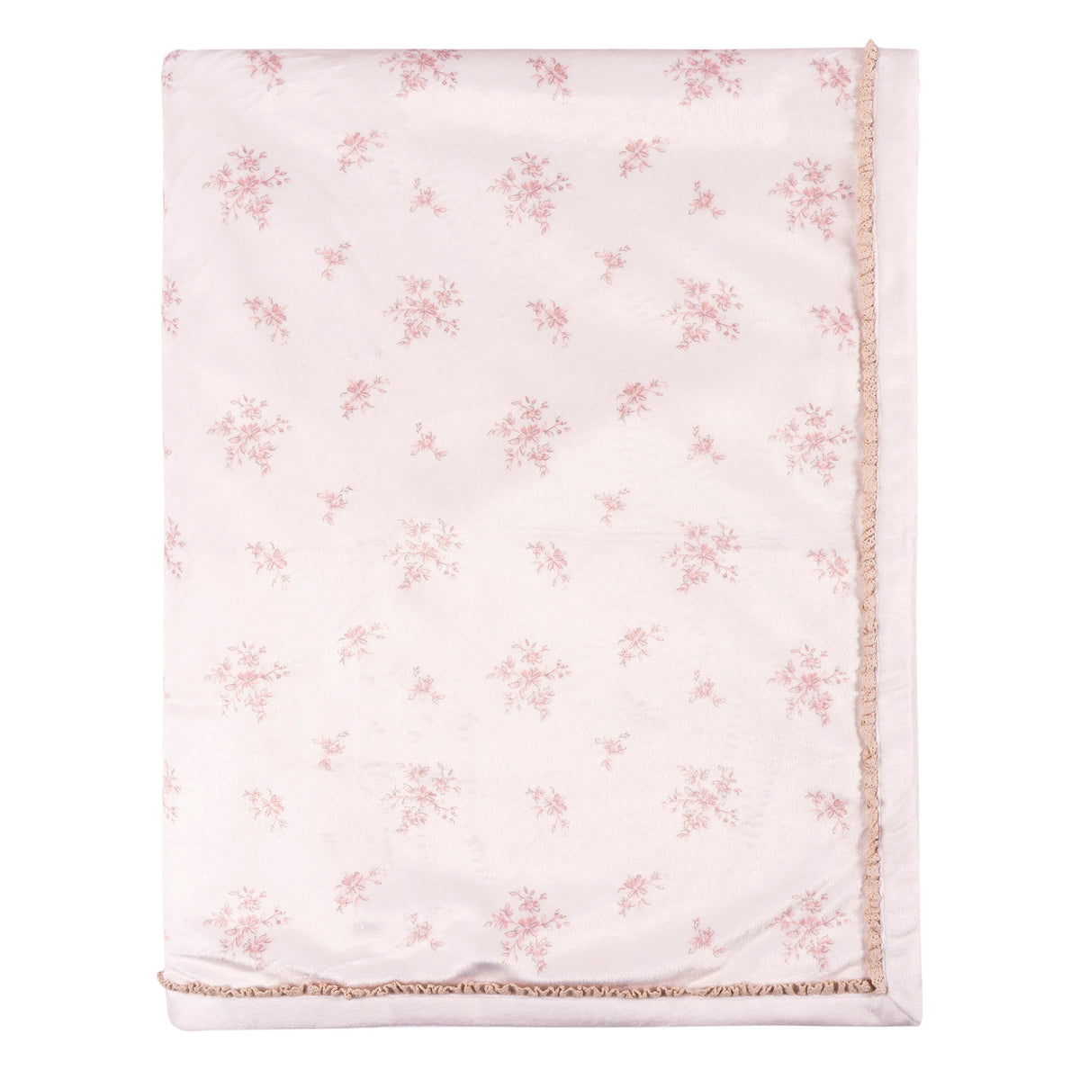 Baby Girls Pink Ivory Blanket, view 2