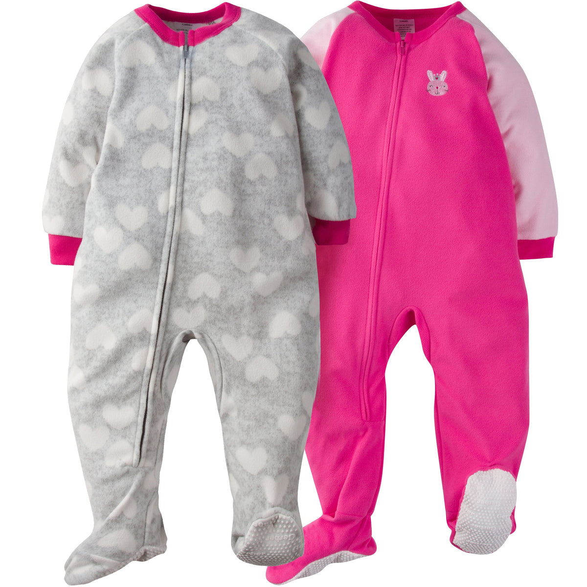 Gerber Toddler Girl 2-pack Bunny Blanket Sleeper
