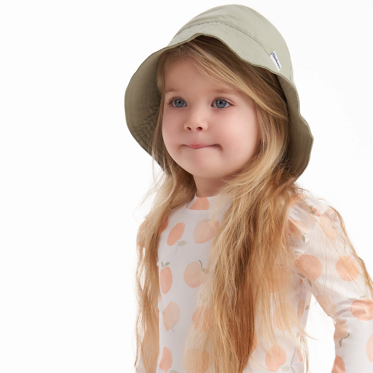 Toddler Neutral Olive Sun hat, view 3