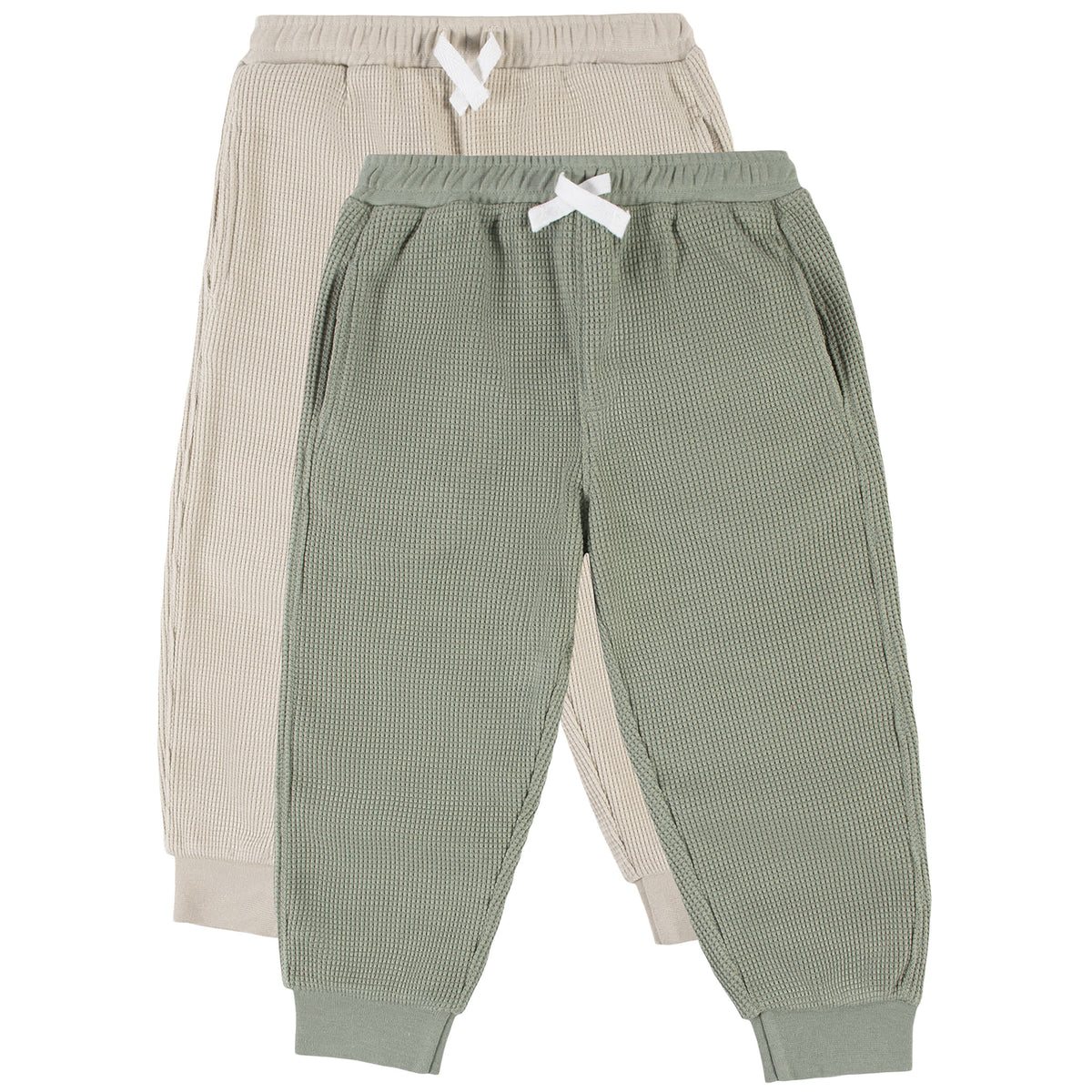 Modern Moments by Gerber 2-Pack Infant & Toddler Boys Seagrass & Pumice Stone Joggers